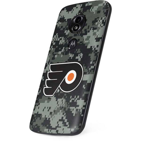 NHL Philadelphia Flyers Camo Moto E5 Play Skin